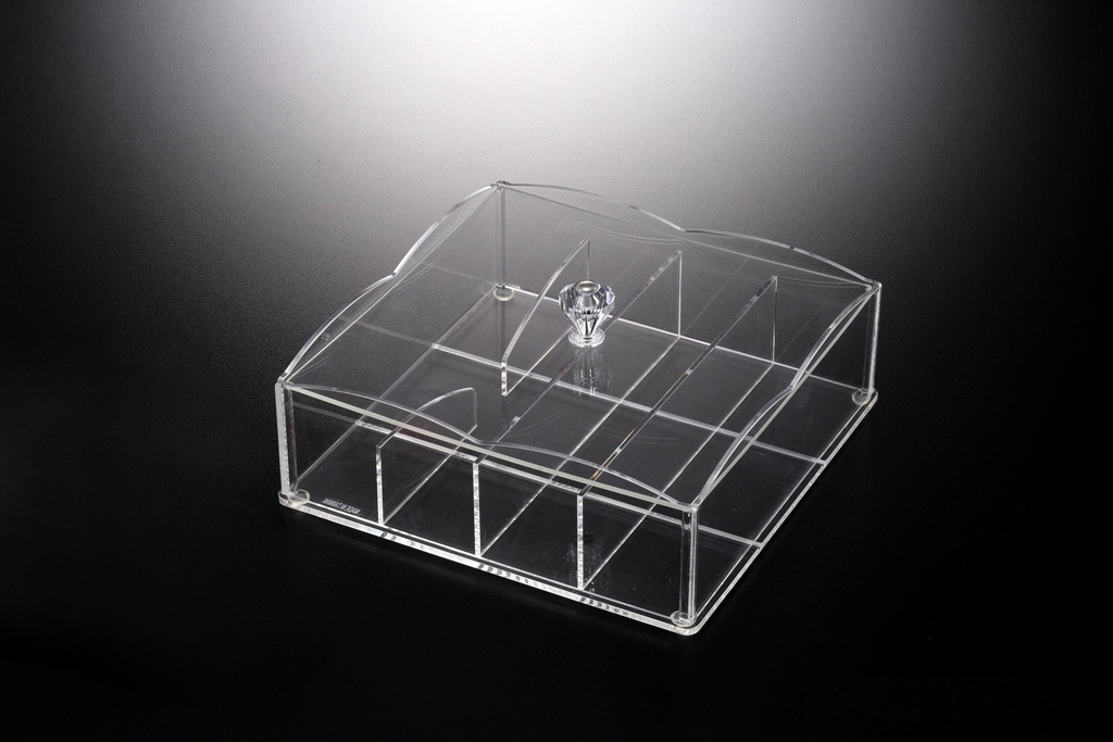 Vague Acrylic Square Cutlery Holder