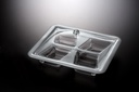 Vague Acrylic Square Serving Set with Dividers