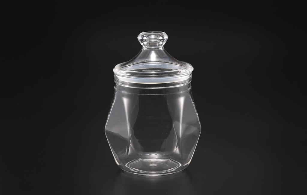 Vague Acrylic Diamond Clear Jar S