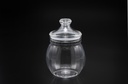 Vague Acrylic Belly Round Clear Jar S
