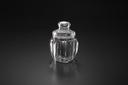 Vague Acrylic Belly Round Jar Clear S