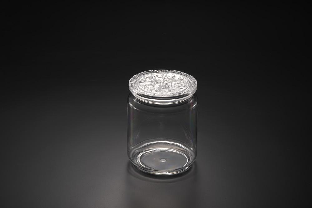 Vague Acrylic Clear Long Jar Medium