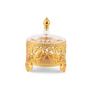 Vague Round Metal Cake Server with Acrylic Cover 17.5 cm