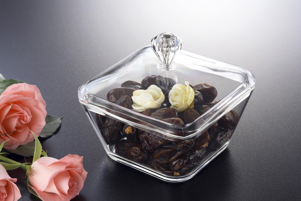 Vague Acrylic Square Candy Bowl Set 13.5 cm