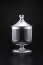 Vague Acrylic Candy Jar Small Silver