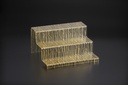 Vague Acrylic Display Dessert Set Bark M Gold Lines Taiwan