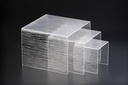 Vague Acrylic Display Cubic Set Bark Clear Taiwan