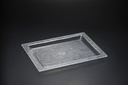 Vague Acrylic Serving Tray Bark Clear 56 cm