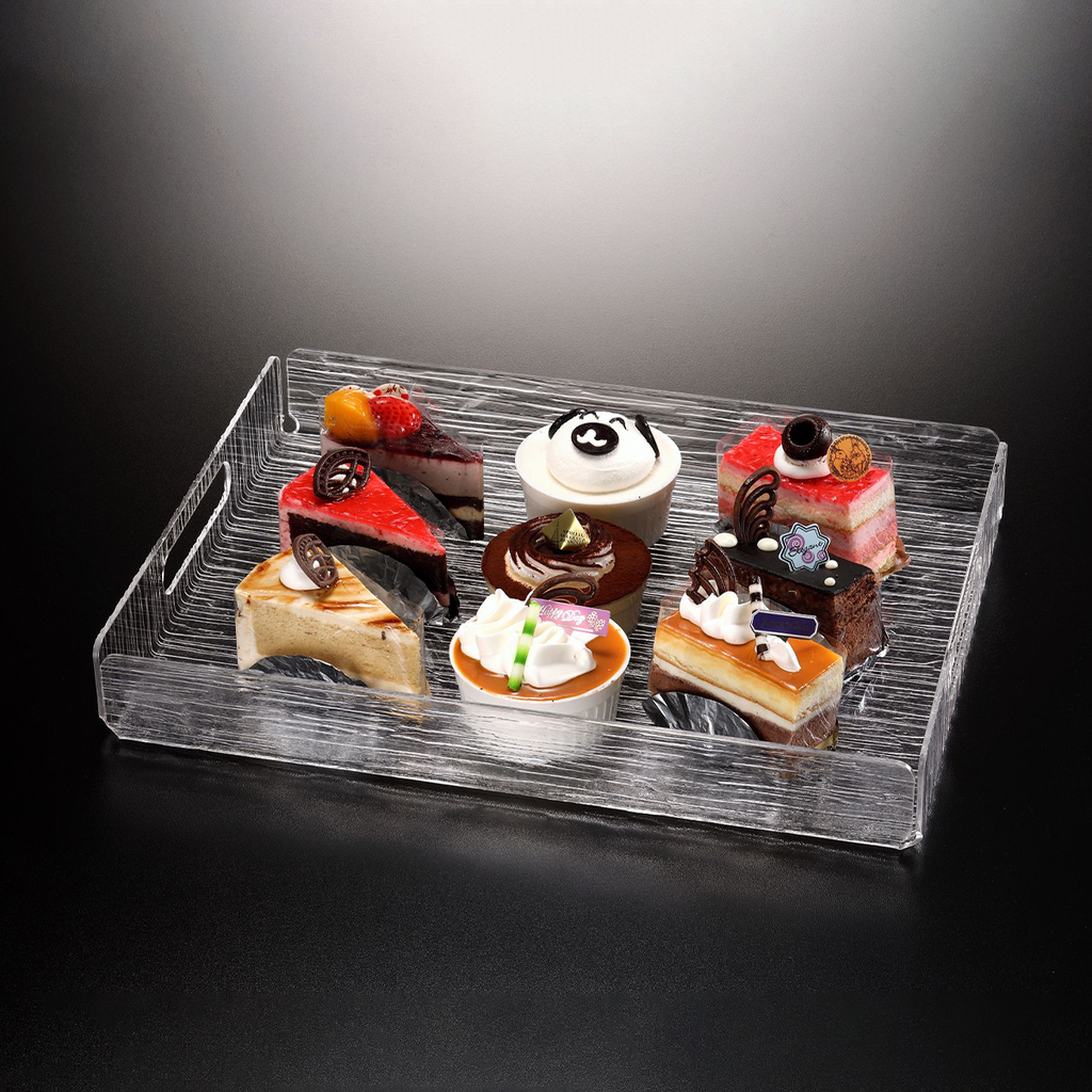 Vague Laser Tray Bark Clear 40 cm