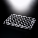 Vague Acrylic Rectangular Tray 55 cm White Design