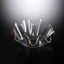 Vague Acrylic Golden Fruit Bowl 40 cm