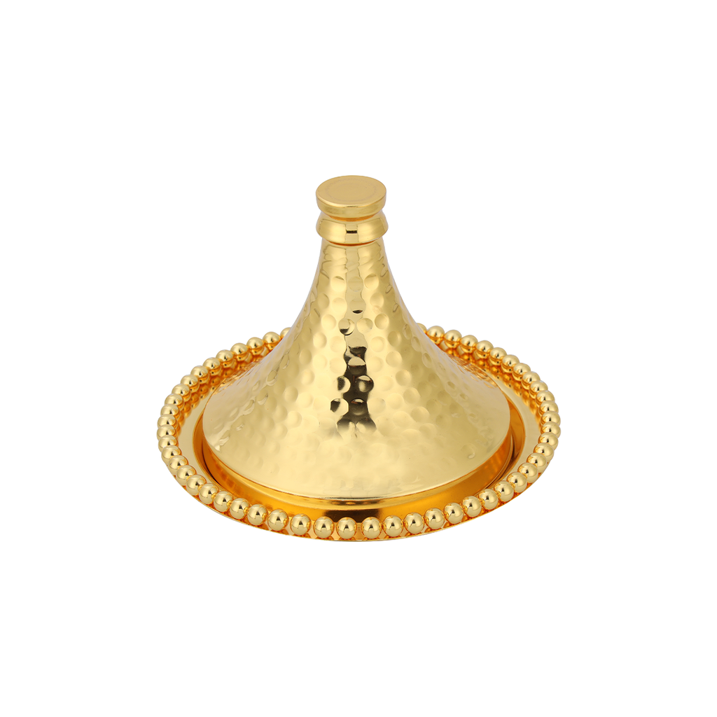 مجموعة أوعية تمر من الفولاذ الذهبي  مقاس 19 سم