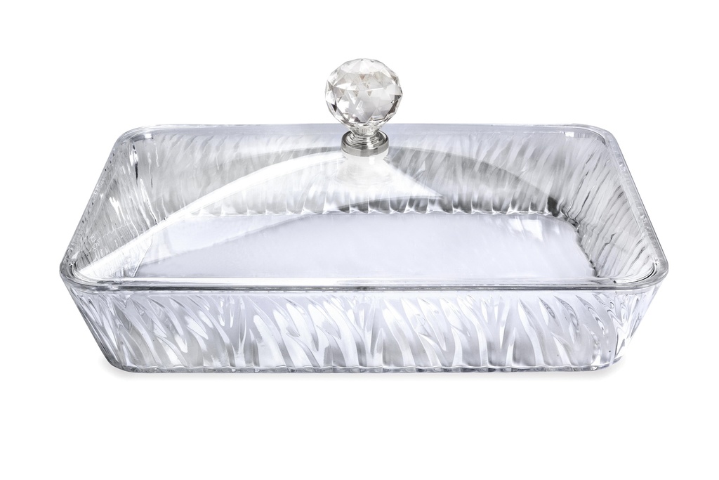 Vague Rectangular Acrylic Candy Box with Cover 31.7 cm x 21 cm
