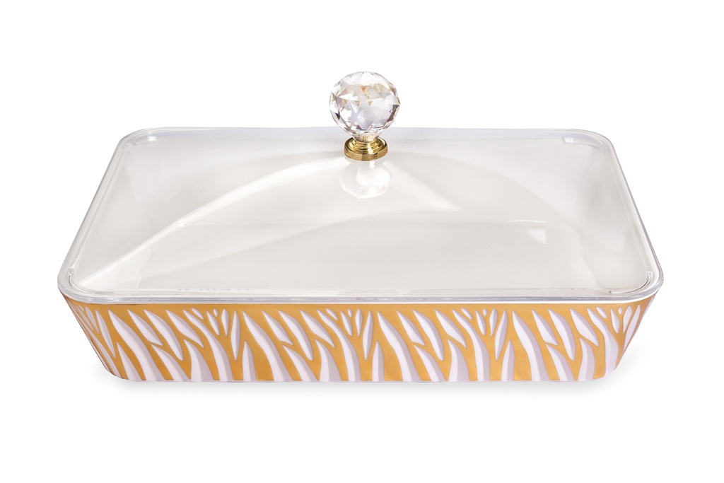 Vague Rectangular Acrylic Candy Box with Cover 31.7 cm x 21 cm