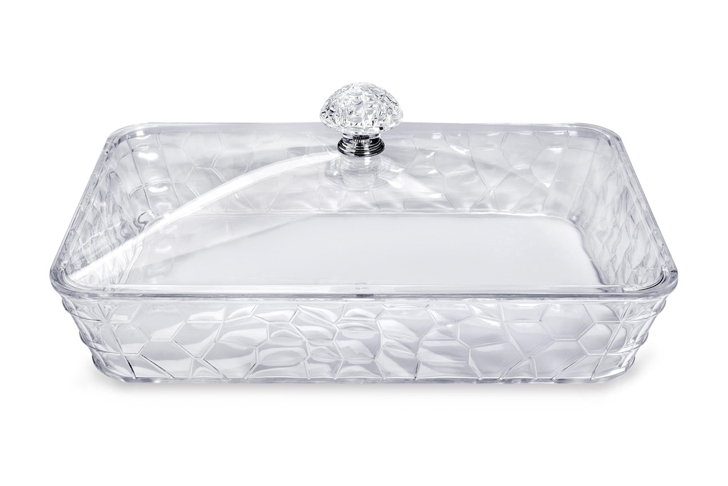 Vague Rectangular Acrylic Candy Box with Cover 31.7 cm x 21 cm