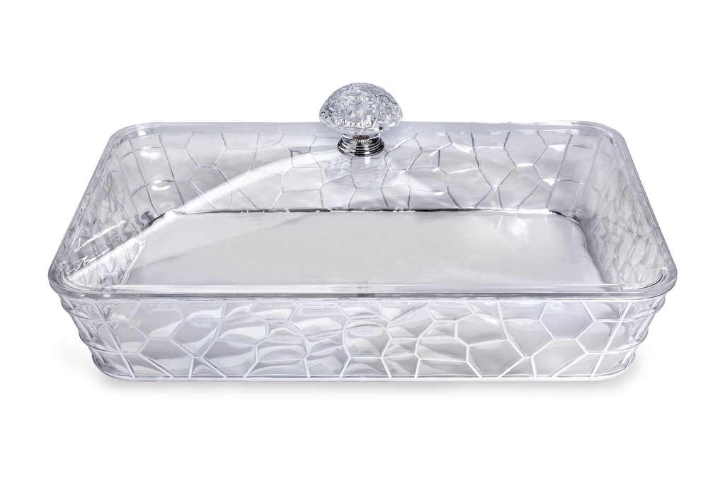 Vague Rectangular Acrylic Candy Box with Cover 31.7 cm x 21 cm