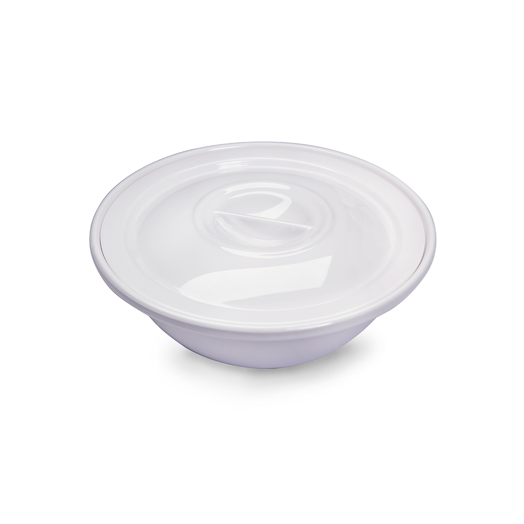 Vague Melamine Soup Bowl with Lid 5"