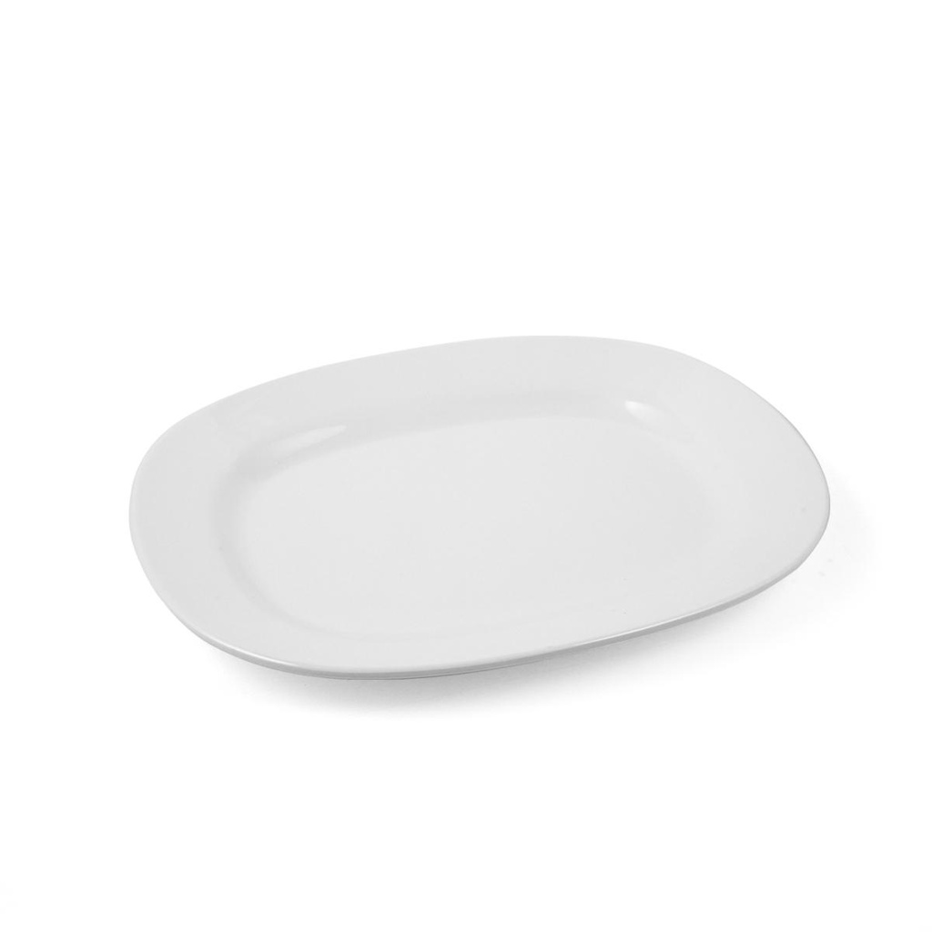 Vague Melamine Oval Plate 12"