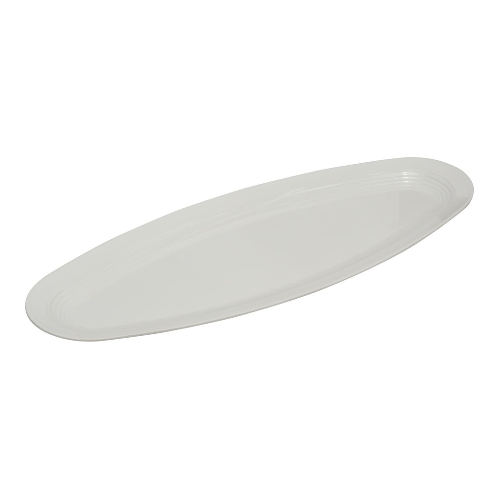 Vague Melamine Fish Plate 18"
