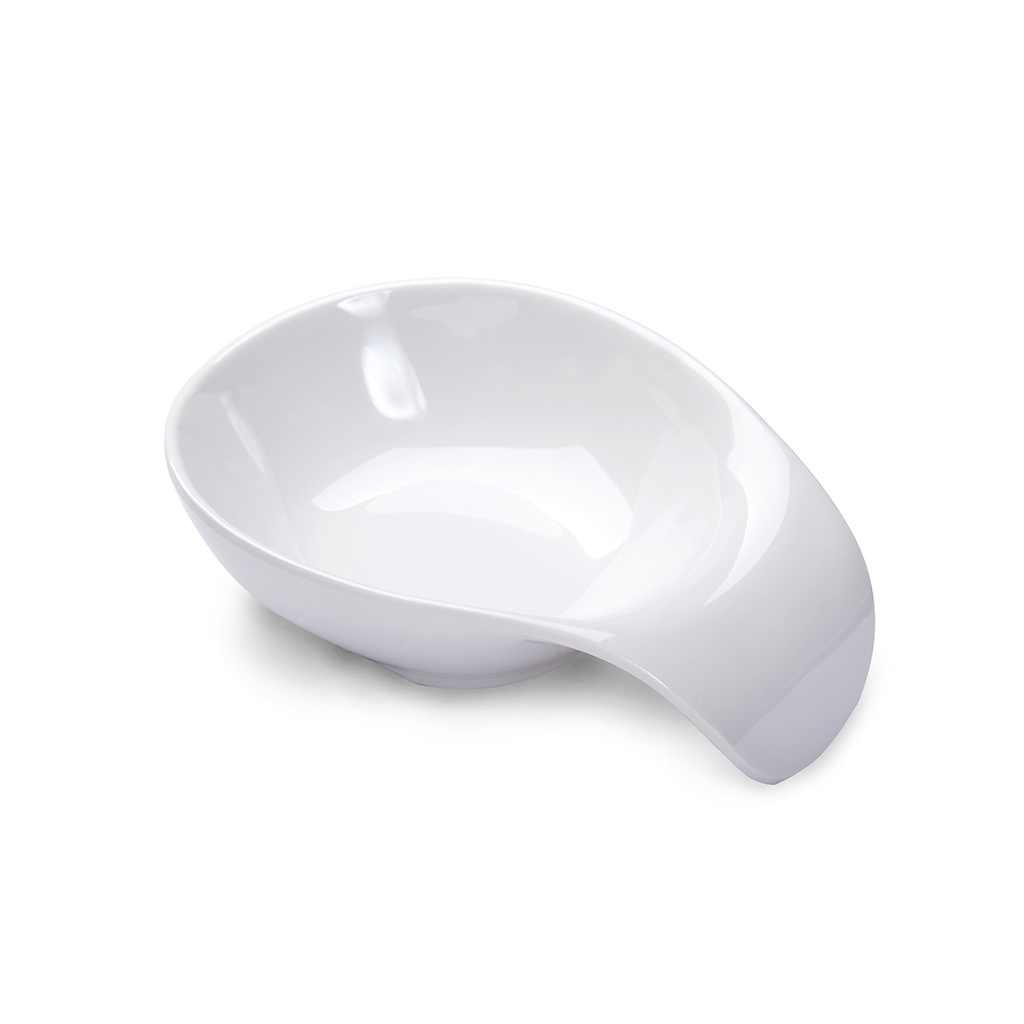 White Vague Melamine Mezze Bowl 11.5 cm