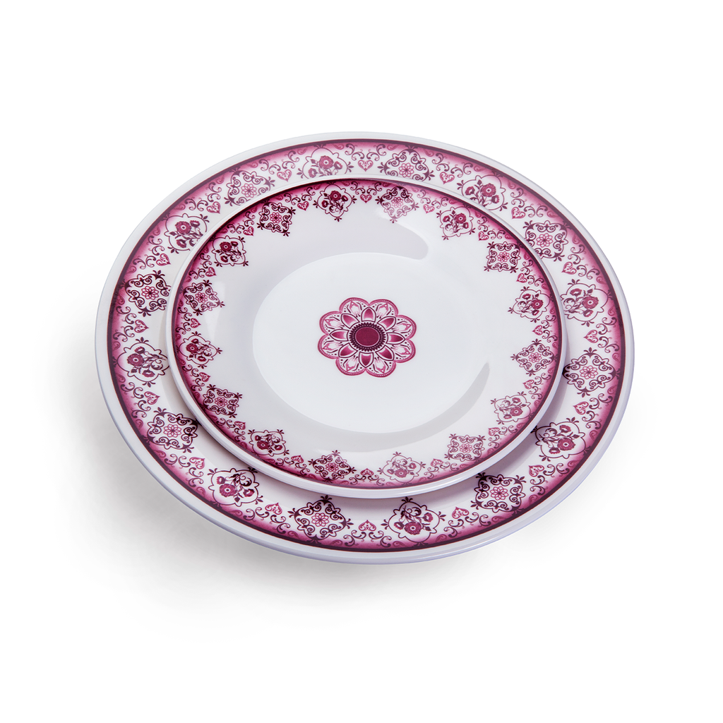 Vague Melamine Round Plate Dream 6"