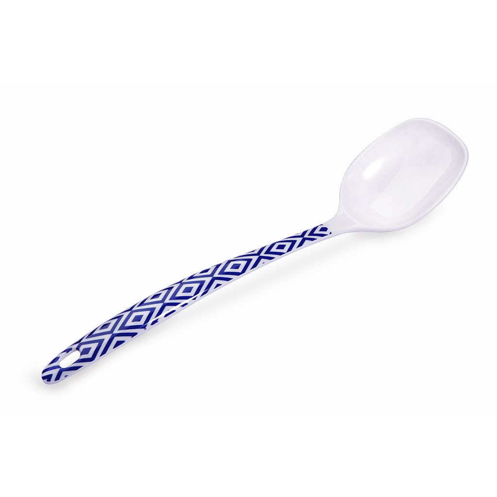 Vague Melamine Ladle  Blue Line 12"