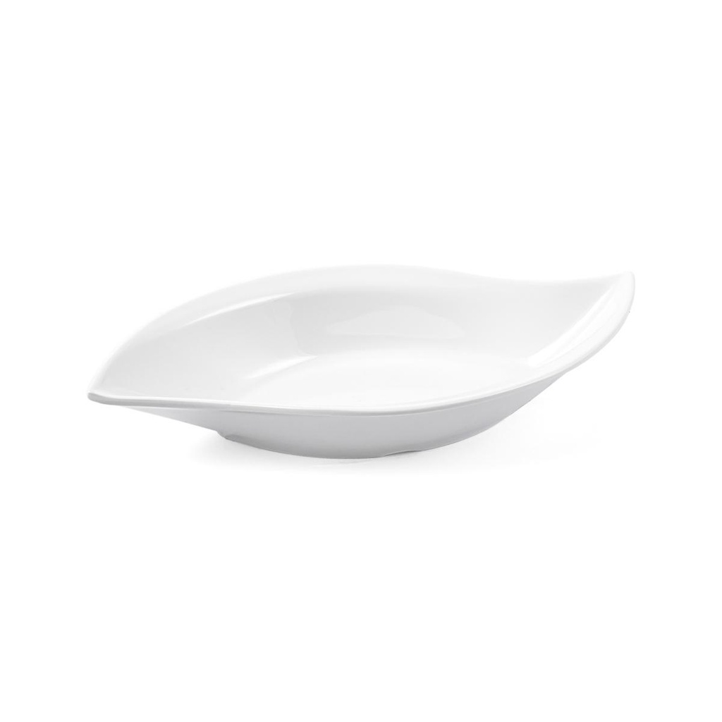 Vague Melamine Leaf Shape Dish 16.5 cm