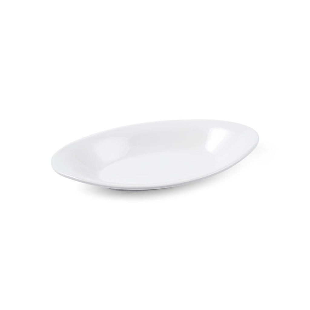 Vague Melamine Salad Oval Platter 19 cm