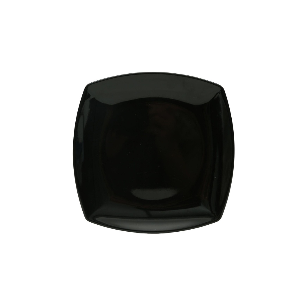 Vague Black Melamine Square Plate 16.5 cm x 16.5 cm