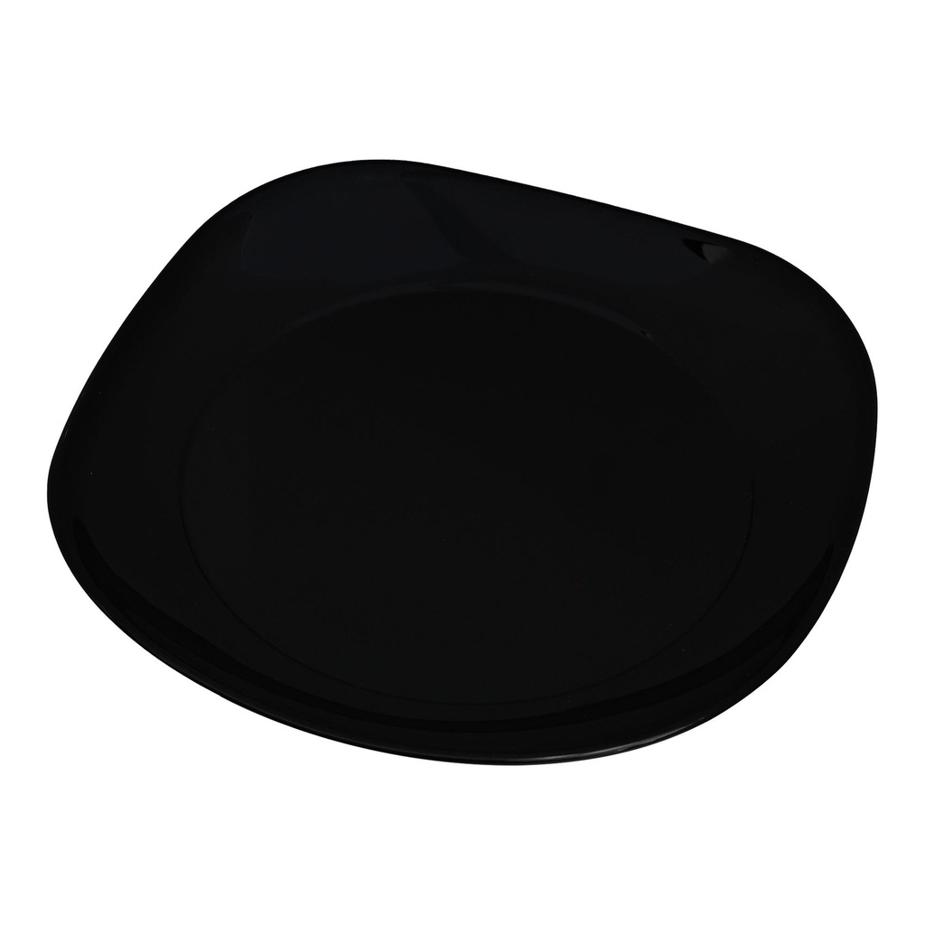 Vague Black Melamine Square Plate 20 cm x 20 cm