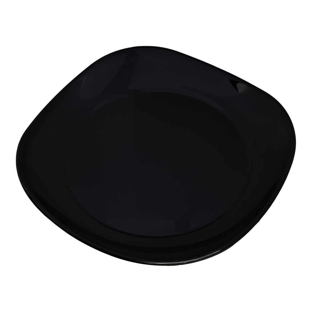 Vague Black Melamine Square Plate 25.5 cm x 25.5 cm