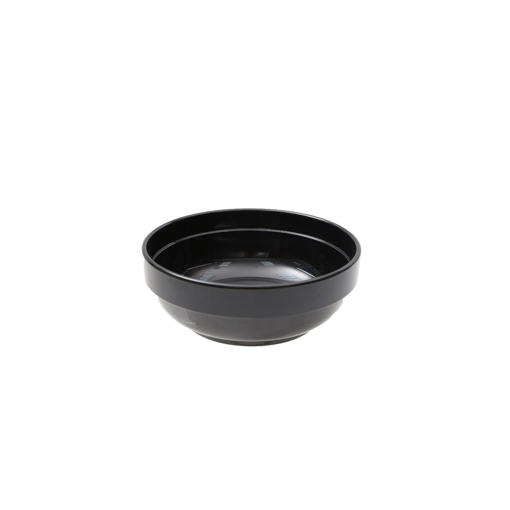 Vague Black Round Stackable Bowl 15.2 x 6 cm