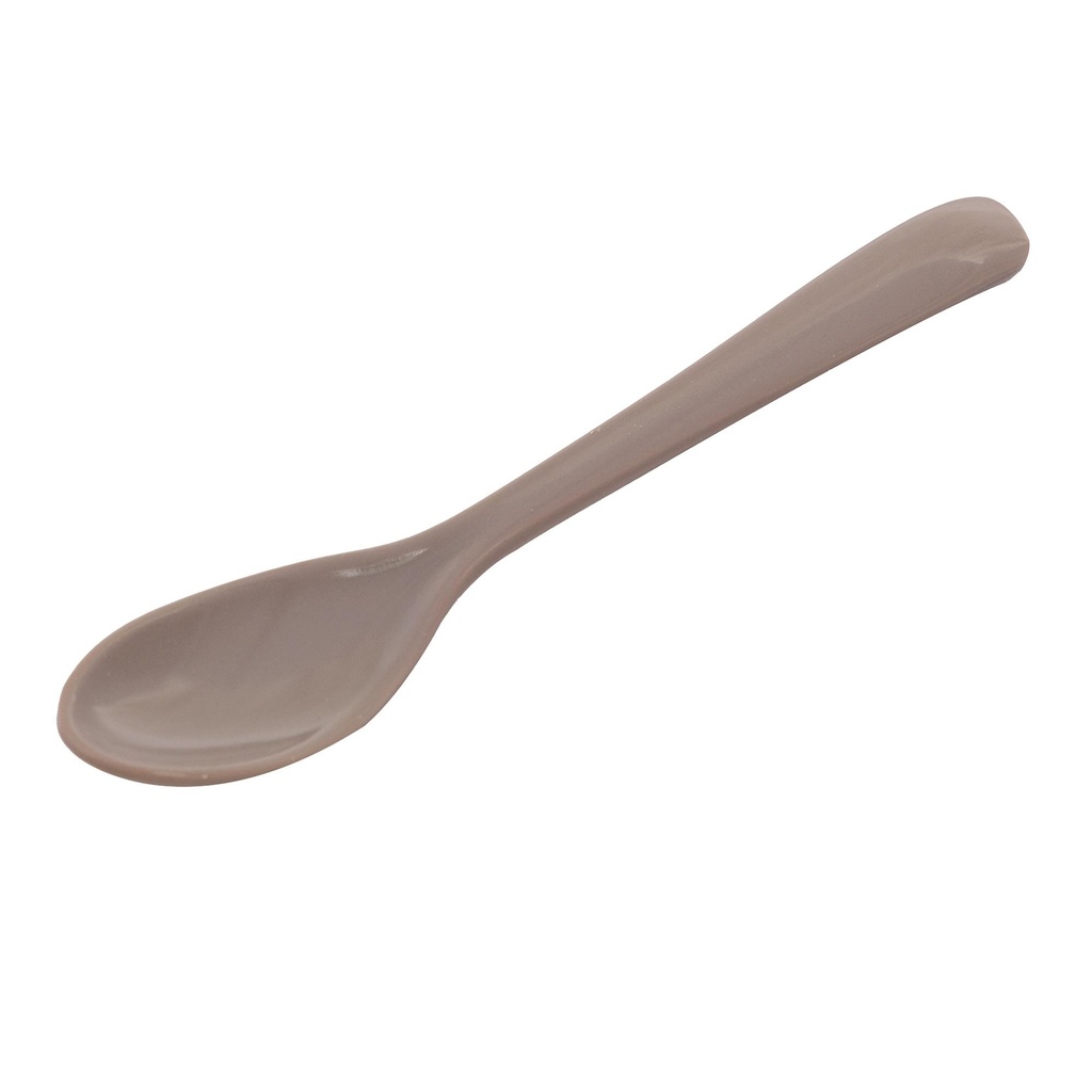 Vague Melamine 12 Pieces Spoon Set 11 x 2.3 cm Hazelnut