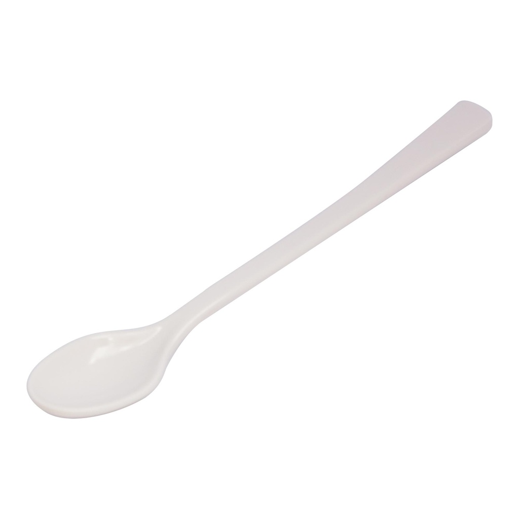 Vague Melamine 12 Pieces Long Spoon Set 19 x 2.8 cm Ivory