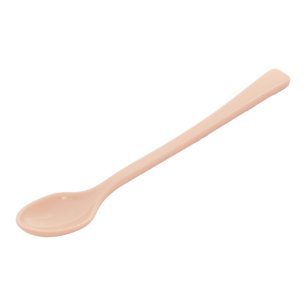 Vague Melamine 12 Pieces Long Spoon Set 19 x 2.8 cm Cashmere Pink