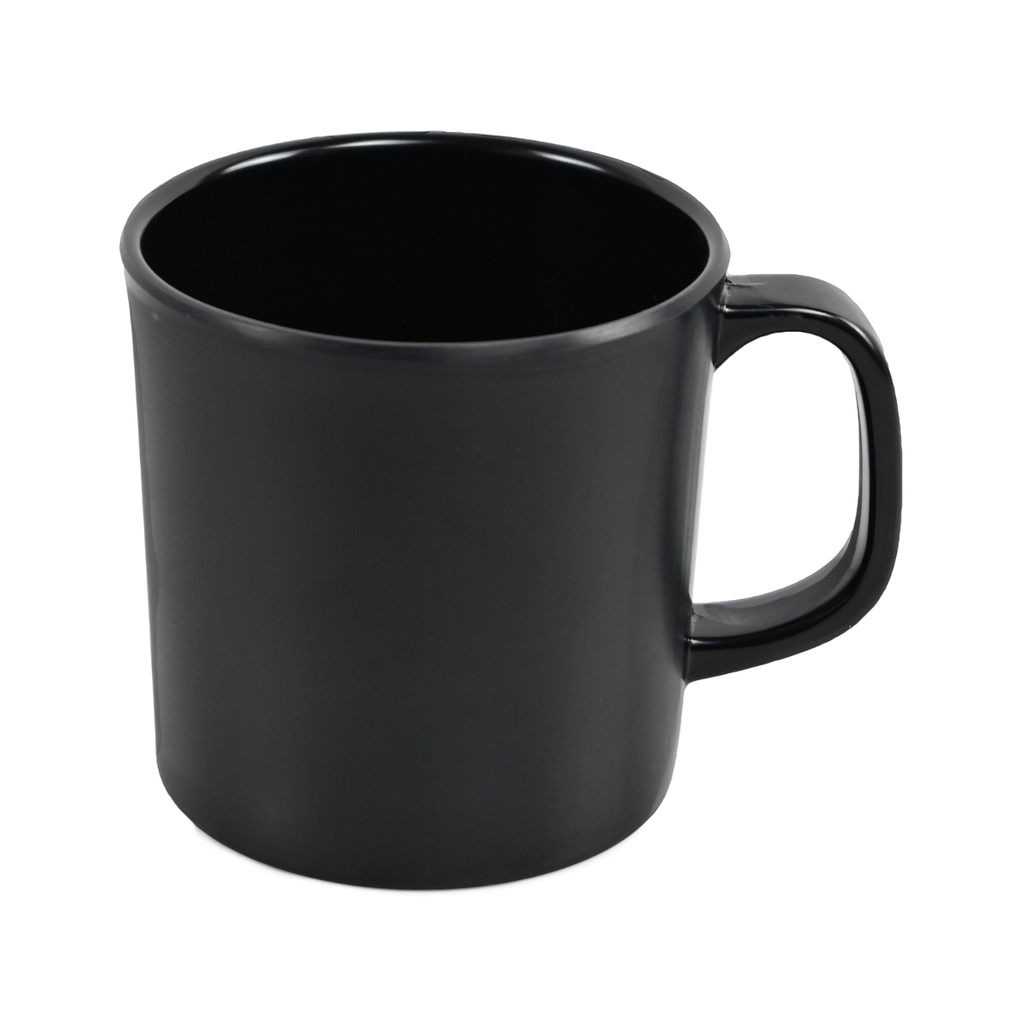 Vague Black Melamine Mug 360ml