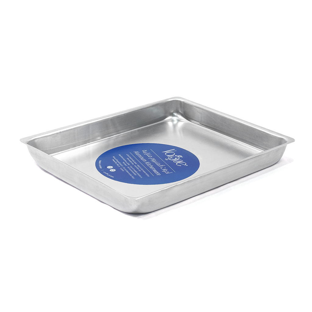 Vague Aluminum Rectangular Kunafa Tray 30 cm x 25 cm / 0.5 mm