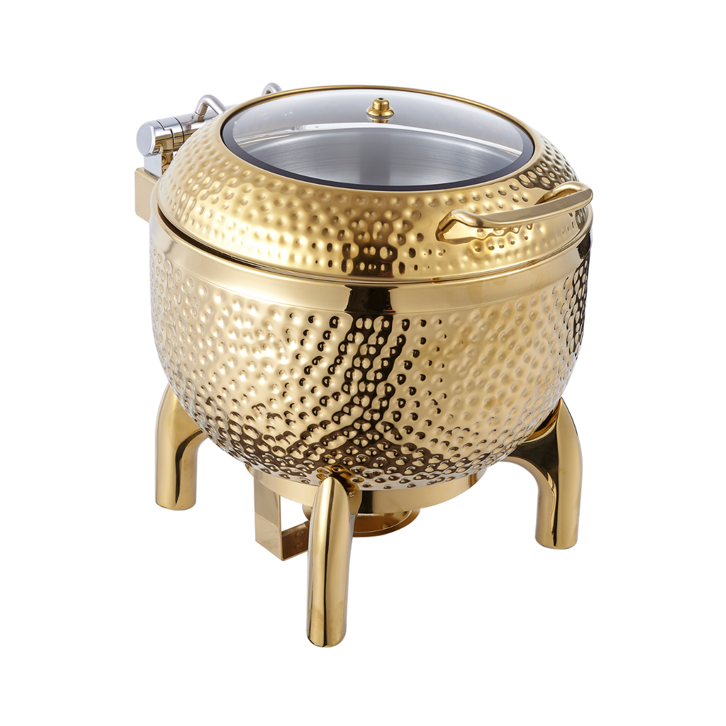 10L Soup Station With Glass Window, Small Hammer-Gold
