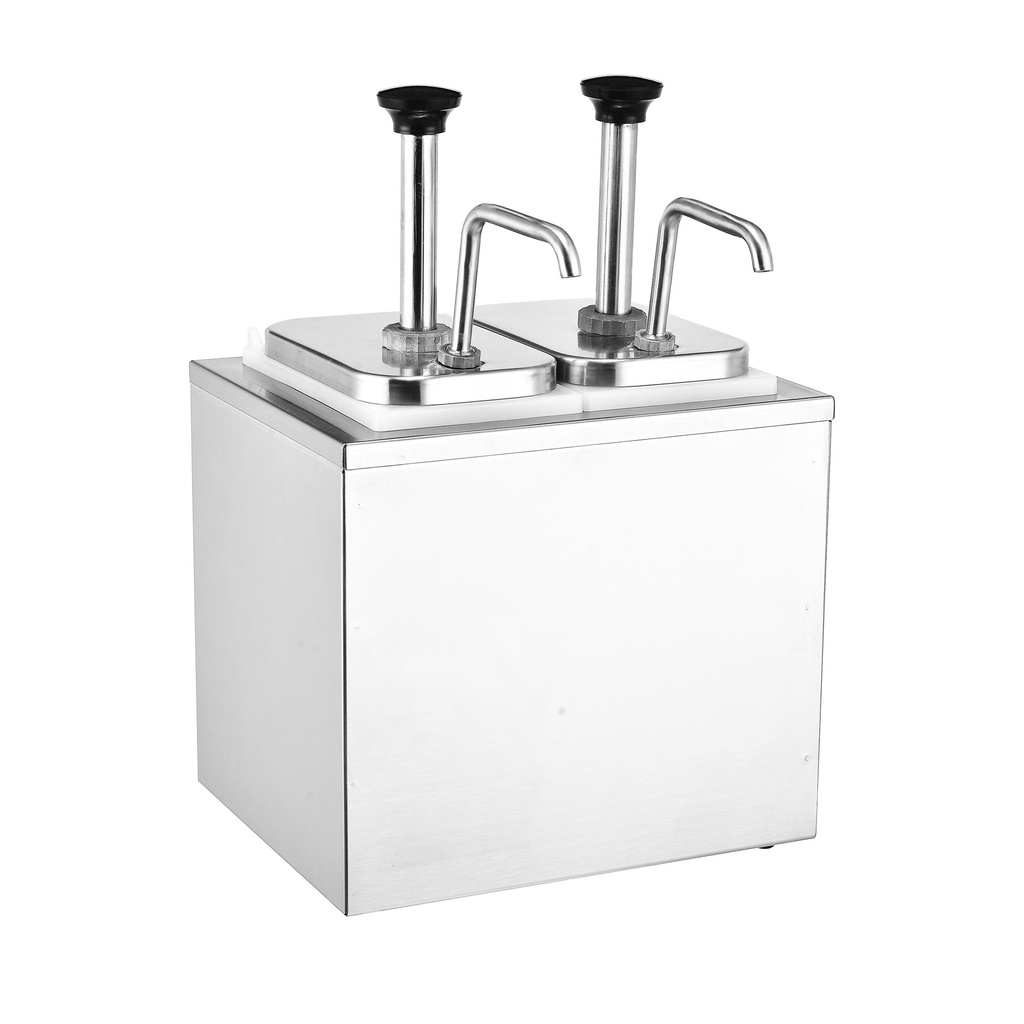 Vague S.Steel Double Condiment Dispenser 3L