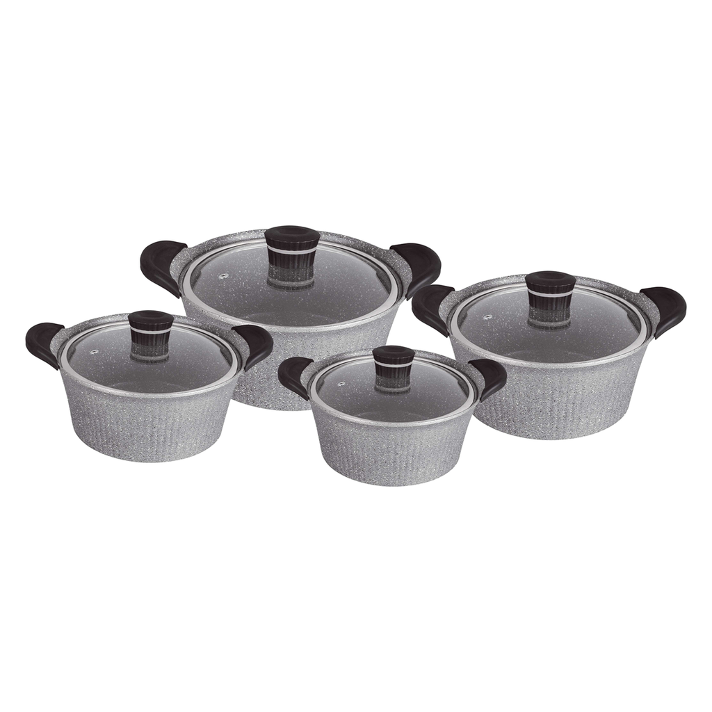 Vague Die Cast Aluminium Cookware 16 Pieces Set