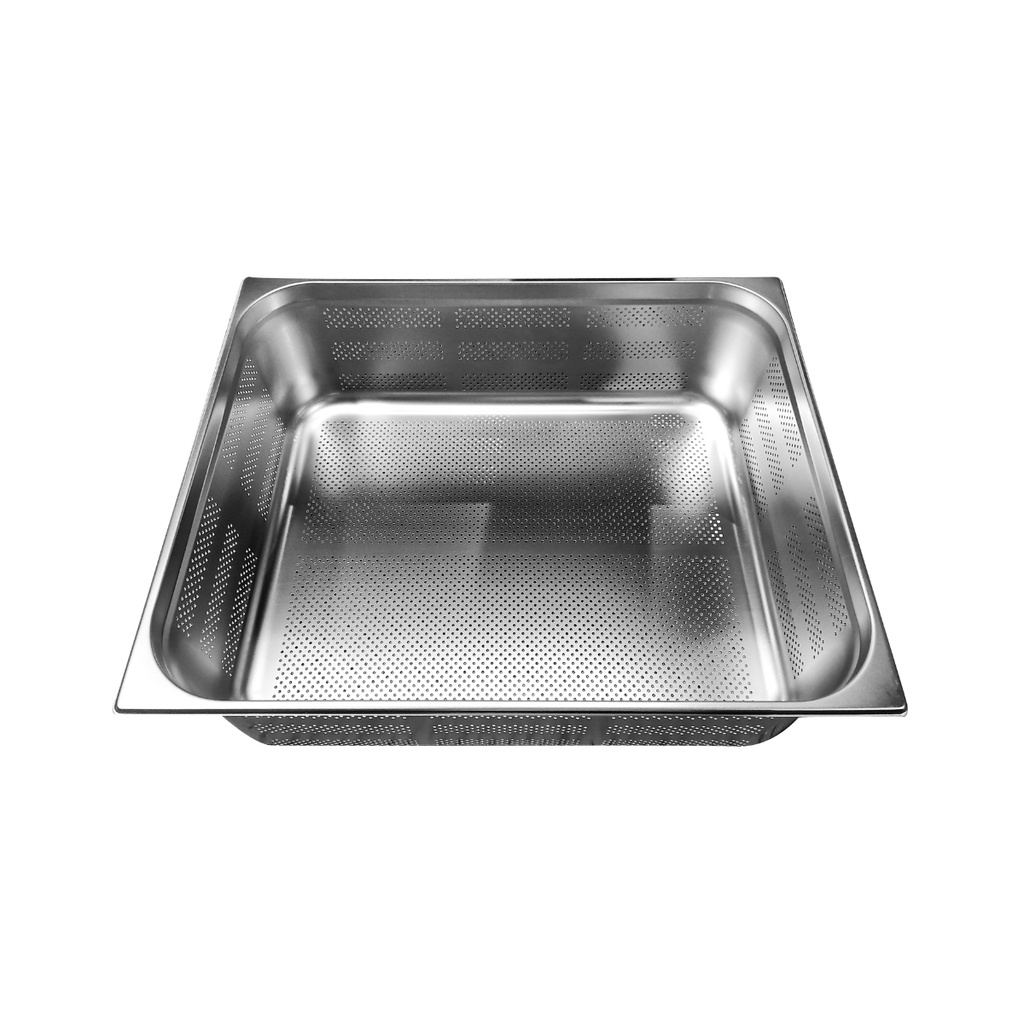 Vague Stainless Steel Perforated Gastronorm Pan GN-Perforated 2/1 -200 mm