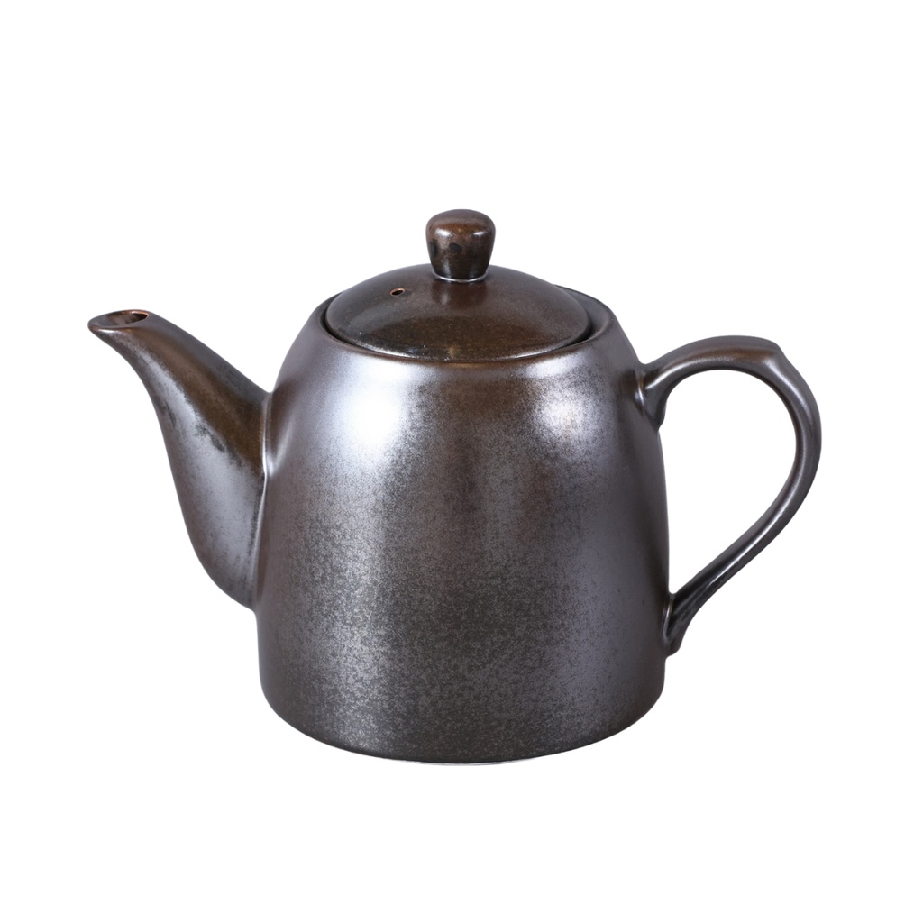 Porceletta Rustic Black Reactive Glaze Porcelain Coffee Pot 350 cc