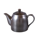 Porceletta Rustic Black Reactive Glaze Porcelain Coffee Pot 700 cc