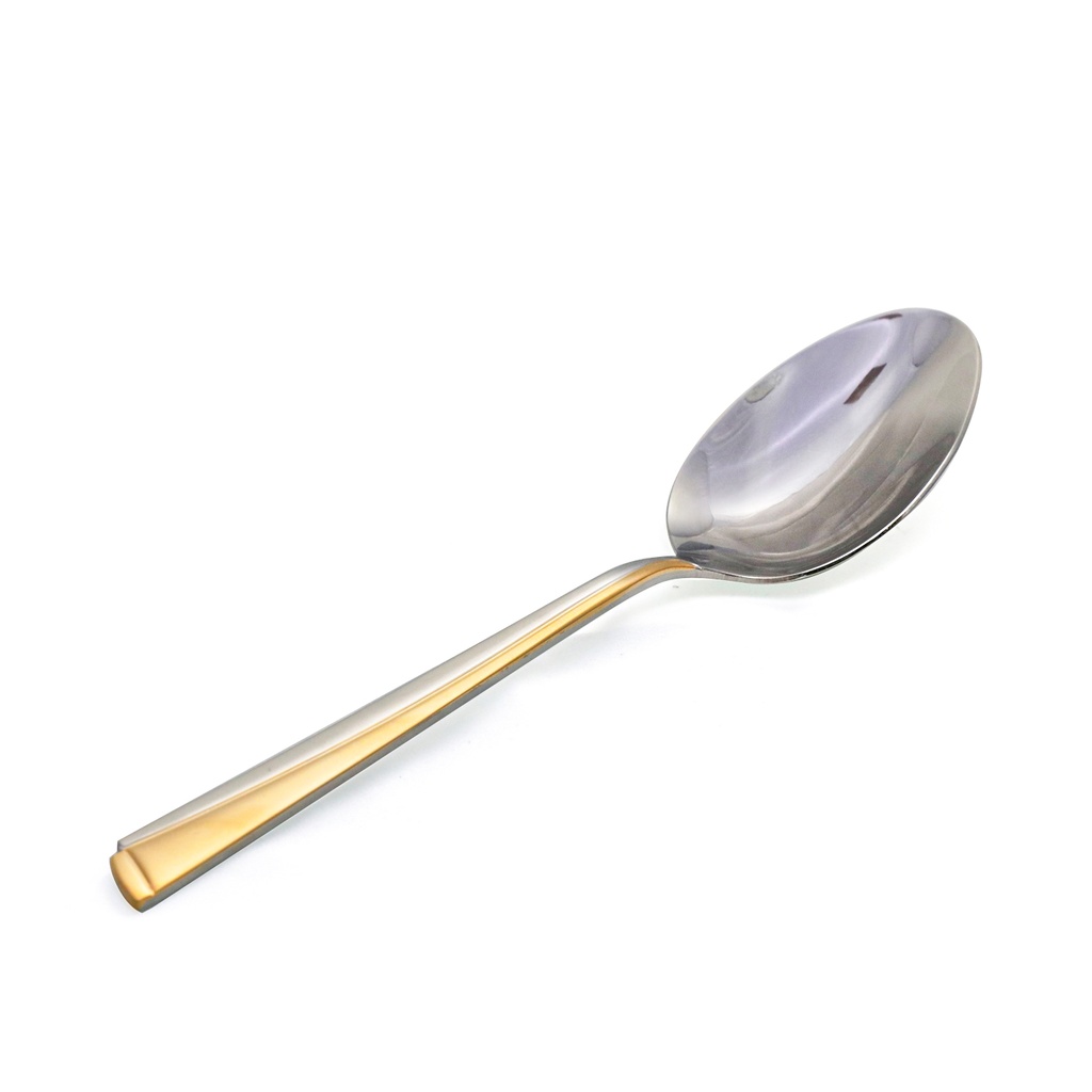 Vague Stainless Steel Dinner Spoon Golden 6 Pieces