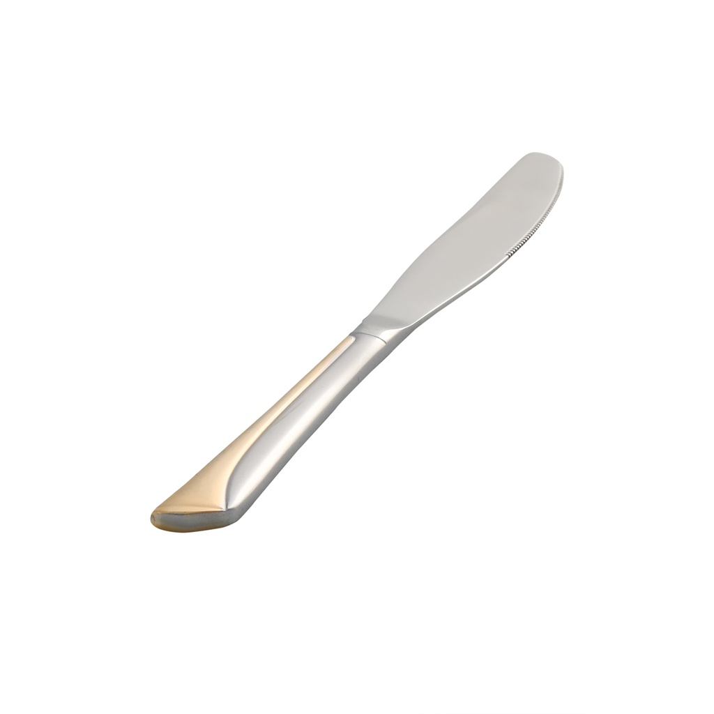 Vague Stainless Steel Dinner Knife Golden 6 Pieces