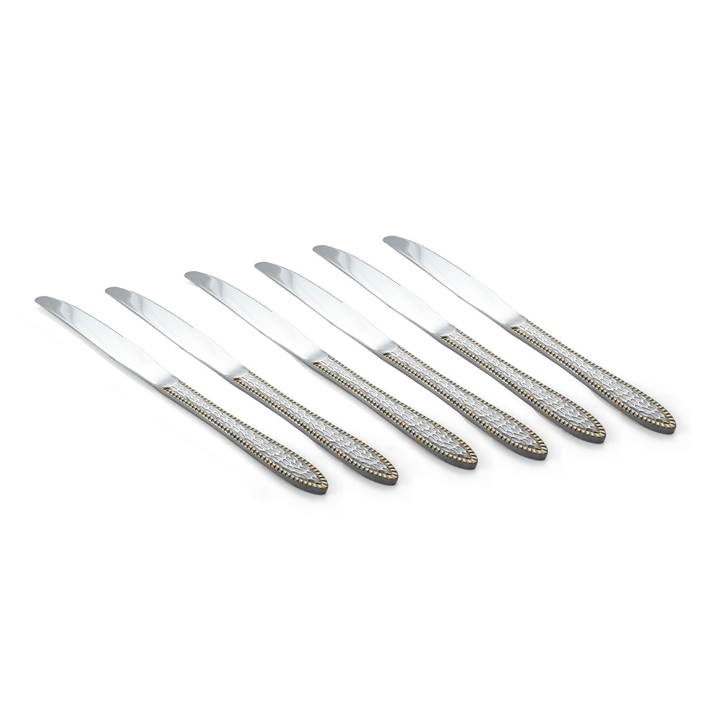 Vague Stainless Steel Dinner Knife 6 Pieces