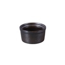 Porceletta Rustic Black Reactive Glaze Porcelain Lined Ramekin 6.8 x 3.5 cm