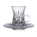 Vague 12 Piece Tea Cups & Saucers Set Frost
