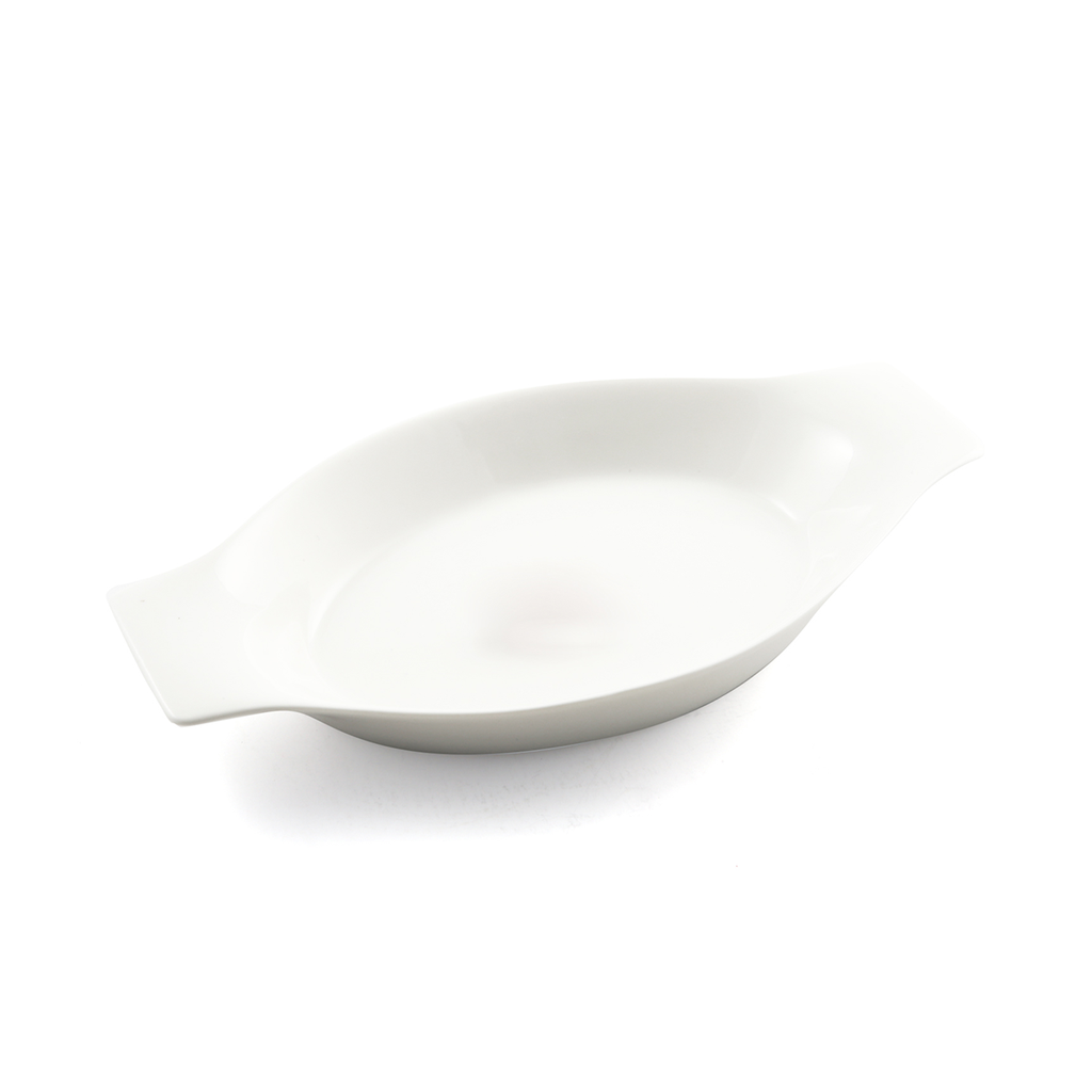 Porceletta Ivory Porcelain Banana Plate 21.5 cm / 8"