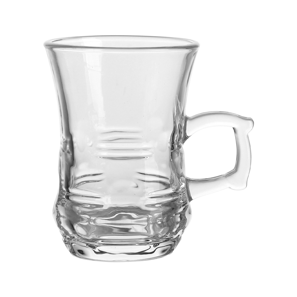 Vague 6 Pcs Glass Tea Istikan 112 ml Set - V02 Design